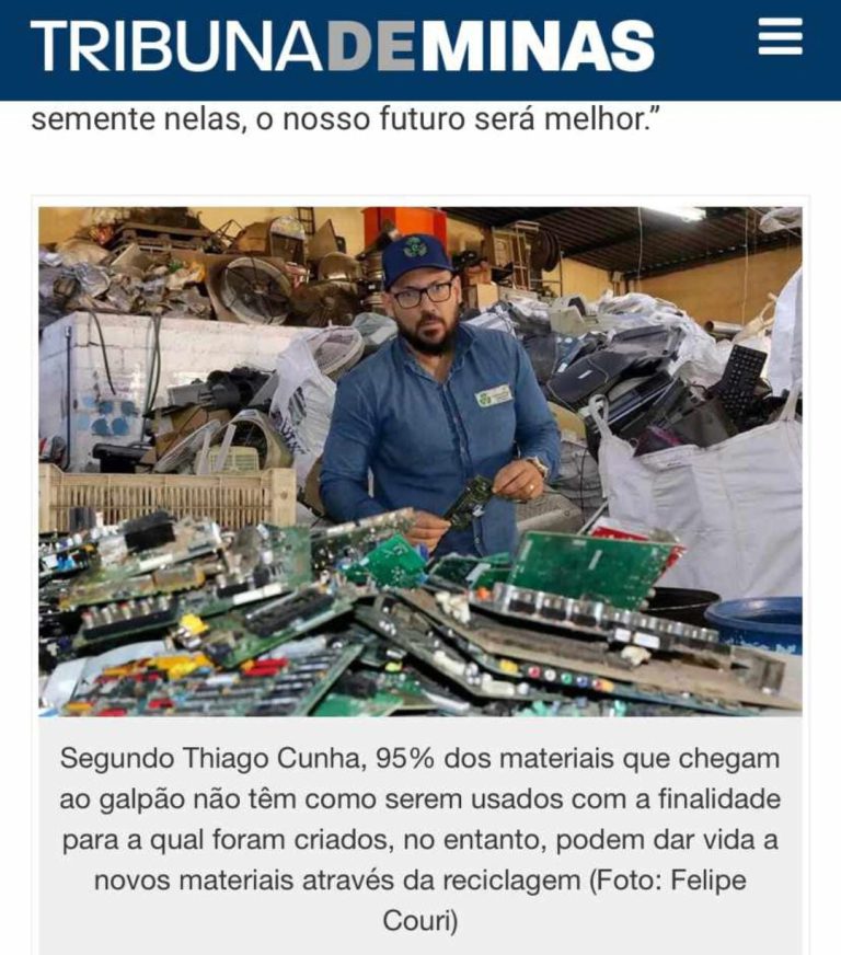 A E-ambiental é notícia no jornal Tribuna de Minas