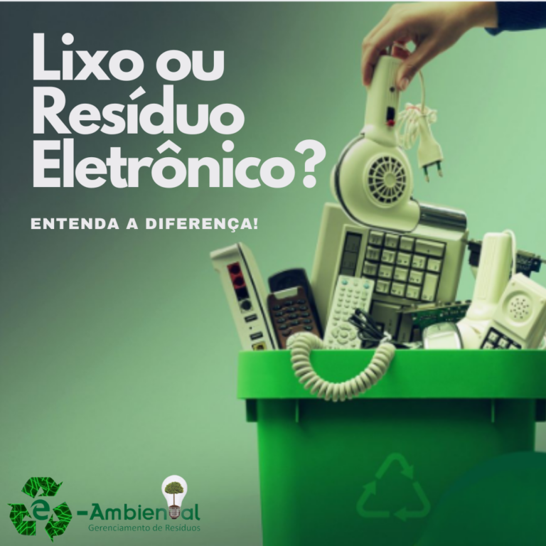 O que é Resíduo eletrônico? Porque resíduo e não lixo?